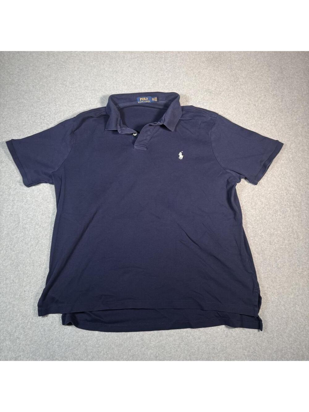 Y2K navy polo Ralph Lauren polo tee